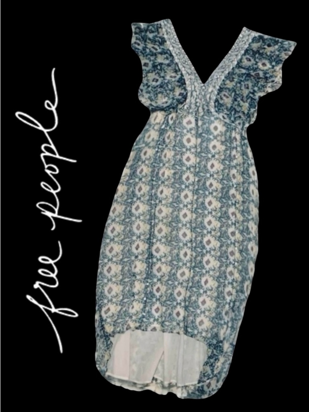 Free People • Romantic Floral Maxi Dress || Medium